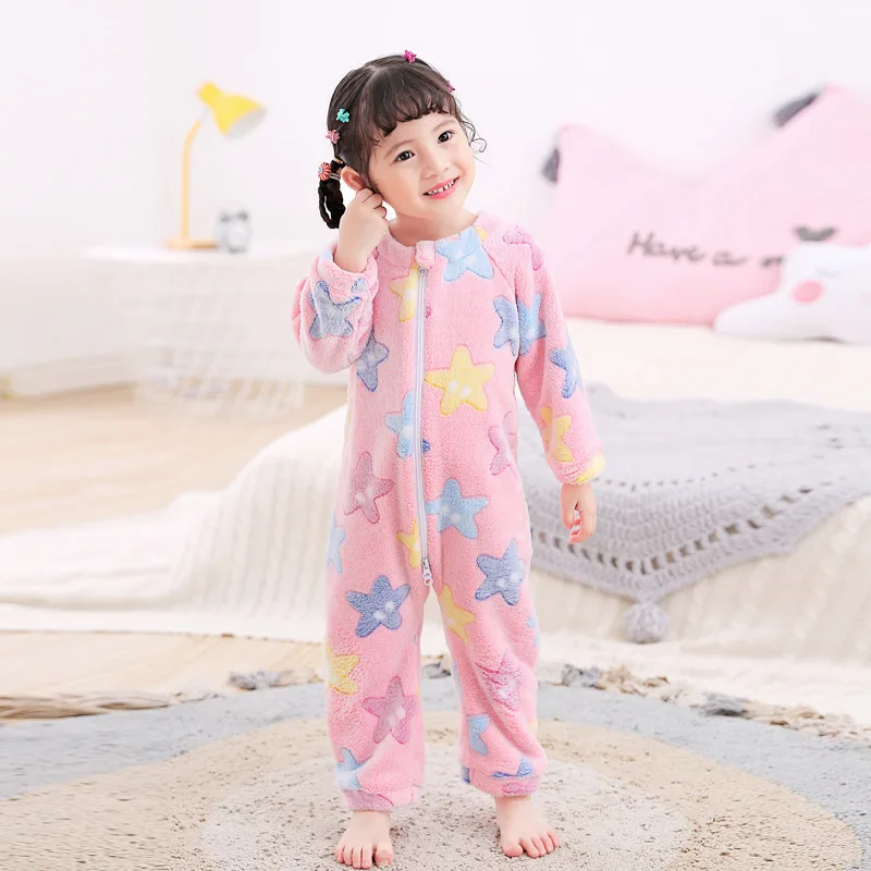 Baby Sleep Suit - Детский фланелевый комбинезон с длинными рукавами,