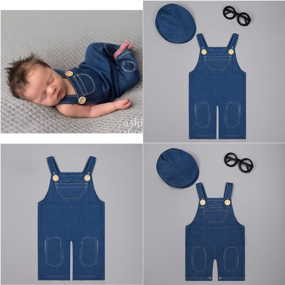 Baby Sleep Suit - ❤️ Одежда для фотосъемки новорожденных, джинсовые